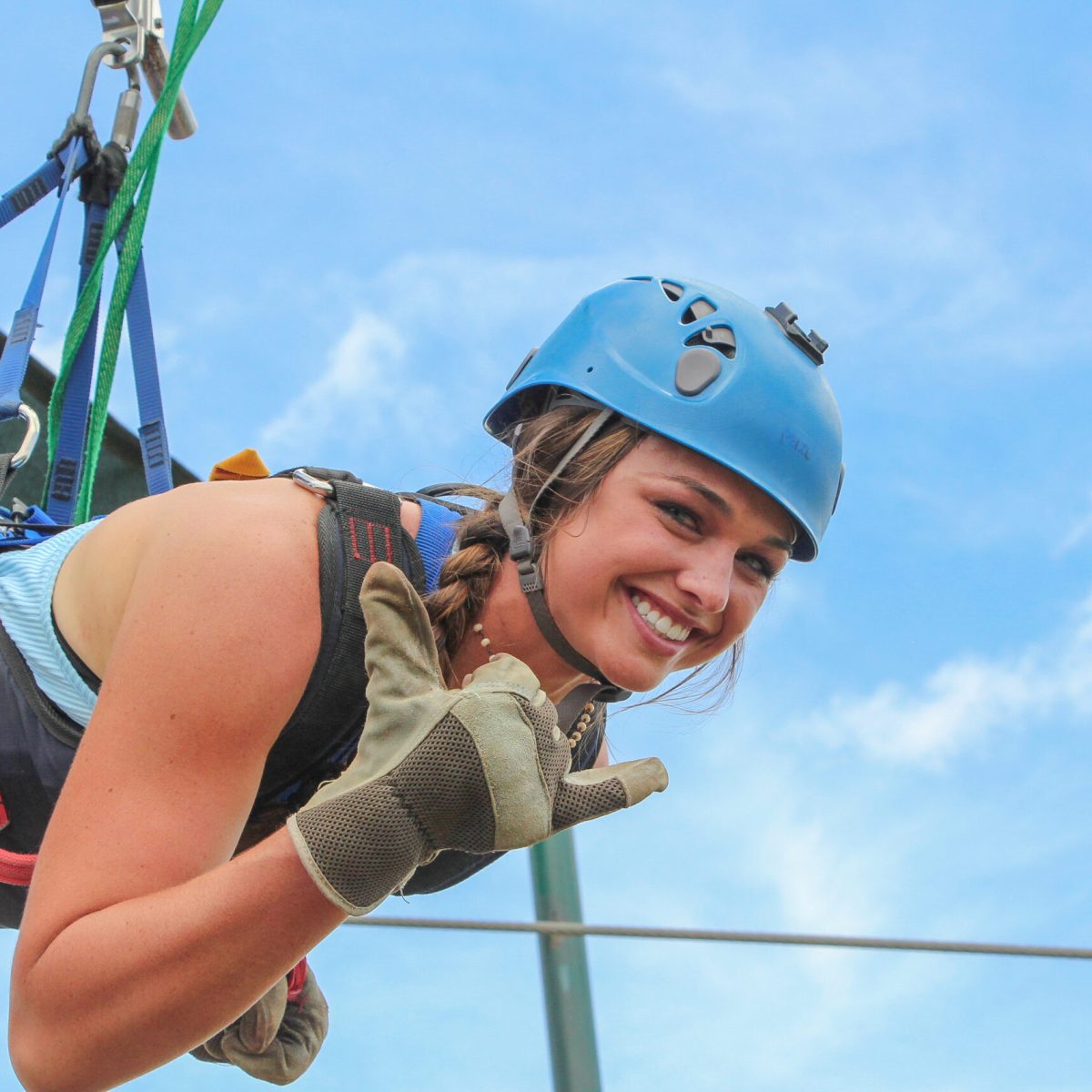 a person wearing a hat